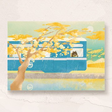 postcard- 歸途的列車
