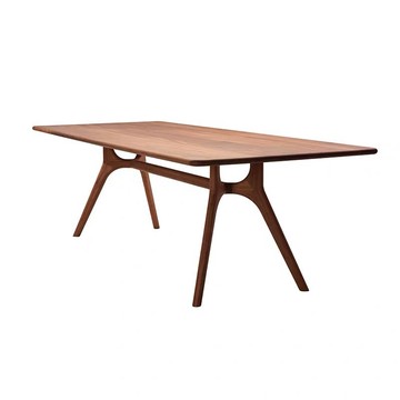 北歐實木簡約餐桌輕奢設計師洽談桌書桌辦公會議桌客廳展桌工作臺[DD030109]