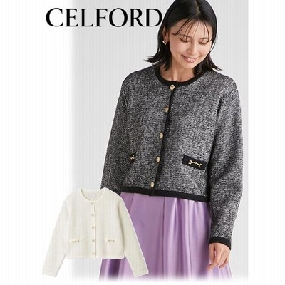 驚きの価格が実現！ セール30%OFF&PT5) CELFORD スパンコールニット セルフォード / ジャケット・アウター