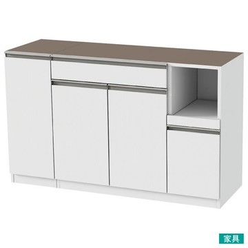 ◎(不可單獨訂購)組合式櫥櫃子件 RESUME 150TH-R WH NC 下櫃 TW NITORI宜得利家居