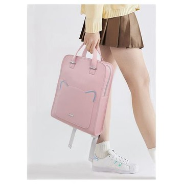 Kingnoble新款時尚女生電腦雙肩包可愛甜美耐用免水洗筆記本背包大學生書包百搭適用于14寸16筆記本15.6寸18
