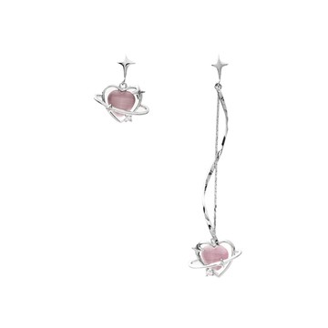 [韓國] 愛心時代耳環 / 2色 / Love Era Earring