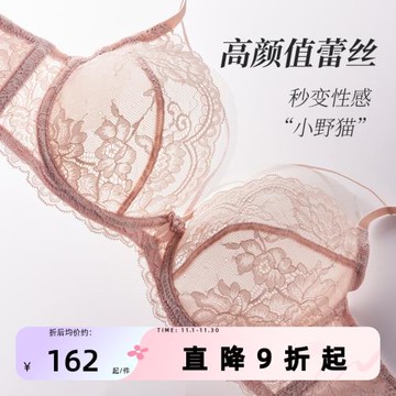 夏娃的誘惑內衣女夏季薄款軟鋼圈超薄蕾絲文胸上托性感純欲風bra