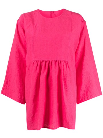 Sofie D'hoore - oversized linen blouse - women - Linen/Flax - 36 - Pink