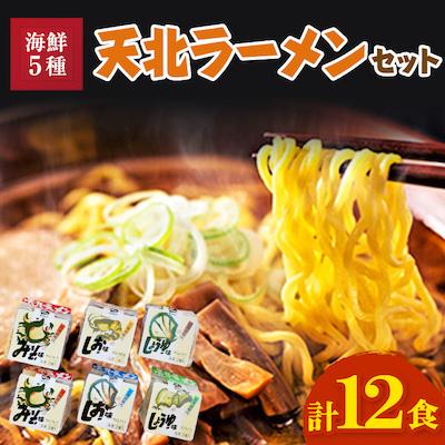 ふるさと納税 稚内市 天北ラーメンセット海鮮5種(12食入り)