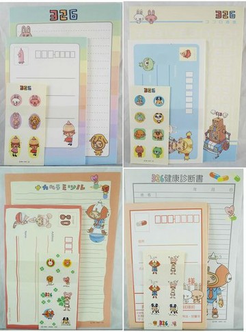 【震撼精品百貨】326貼紙ˋ信封ˋ信紙 信籤組 共4款  震撼日式精品百貨