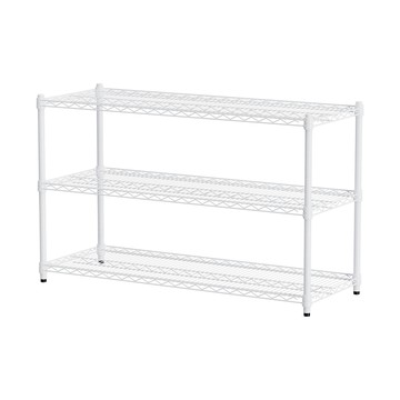 【dayneeds】荷重型 120x45x75公分 三層烤白波浪架