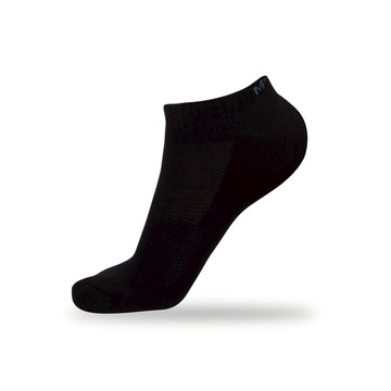 抑菌全氣墊除臭襪-船襪 - M黑