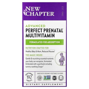 New Chapter, Advanced Perfect Prenatal™ 高級產前多維生素，192 片素食片