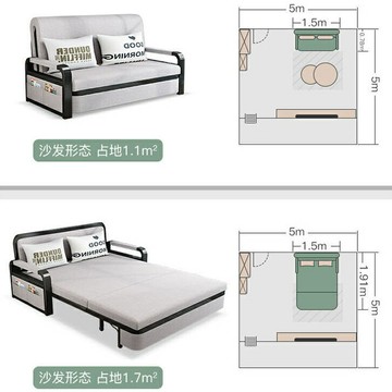 【免運】沙發床 折疊兩用 一秒變床 單人沙發 辦公室 靜音雙人折疊床 出租房小戶型沙發 簡易多功能客廳沙發 臥室沙發