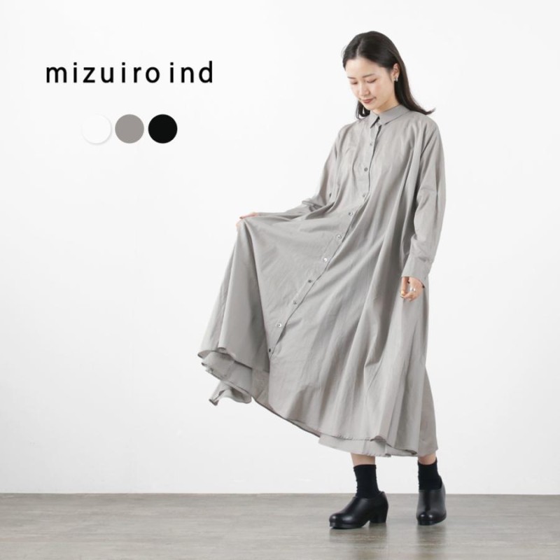 MIZUIRO IND（ミズイロインド） フレア ロング シャツOP / レディース ...