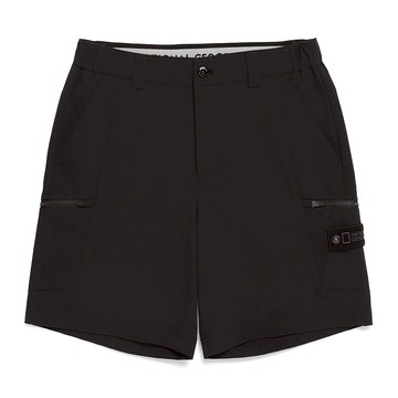 男裝 URBAN UTILITY 拉鍊口袋短褲 - 炭黑色