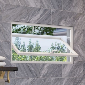 鋁合金室內采光窗戶網紅360中軸旋轉方形藝術玻璃窗暗衛窗定制365YJ 公司貨 快速寄出