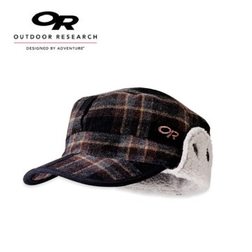 【Outdoor Research 美國 羊毛混紡透氣保暖護耳帽 咖啡】 86165/保暖帽/護耳帽