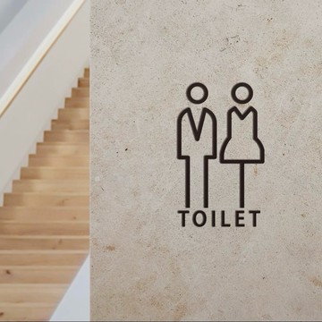 簡約風壓克力男女廁所標示牌 指示牌 歡迎牌 洗手間 商業空間 開店必備 店面裝潢 極簡風