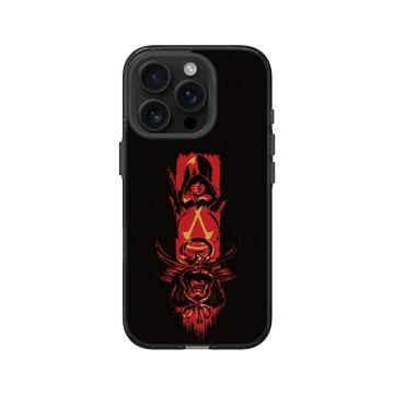iPhone 16 Pro Clear (相機按鈕) 酷墨灰 - Assassin's Creed - Assassin's Creed® Shadows - Naoe and Yasuke ink