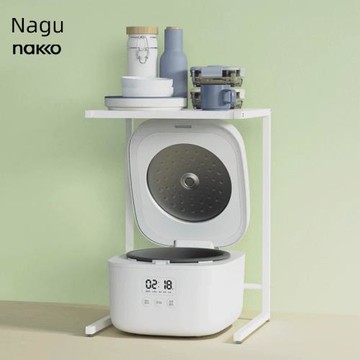 納谷空氣炸鍋置物架廚房電飯煲架子臺面鍋具收納架加高灶臺轉角架