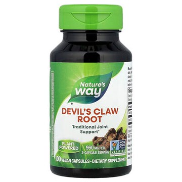 Nature's Way, 南非鉤麻，次生根，480 毫克，100 粒素食膠囊
