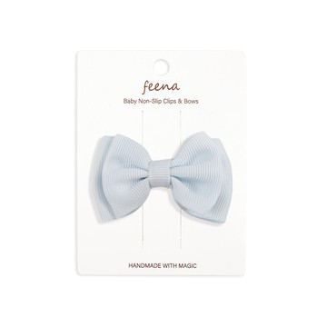 Feena - No.33蝴蝶結髮夾-藍