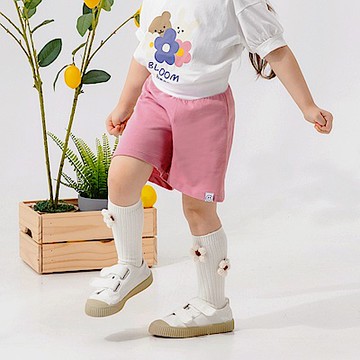 OB嚴選-美國棉快乾笑臉織標加高腰頭護肚短褲