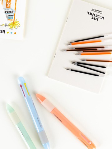 LIFE&PIECES 4-Color 0.4mm Gel Pen Refills