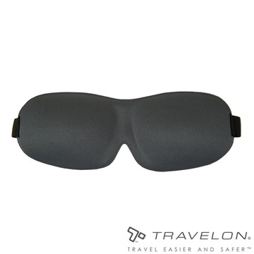 【Travelon美國防盜包】TRAVEL立體遮光舒眠眼罩(TL-12768黑)