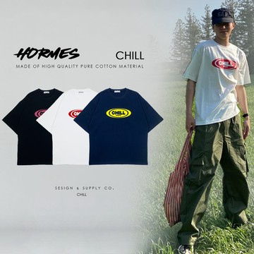[HORMES] 2S24011 韓國 落肩 款松 短T CHILL T