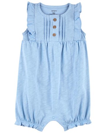 Baby 1-Piece Flutter Slub Jersey Romper
