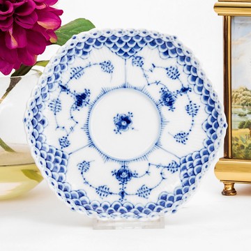 皇家哥本哈根Royal Copenhagen手繪全花唐草蕾絲花邊碟盤