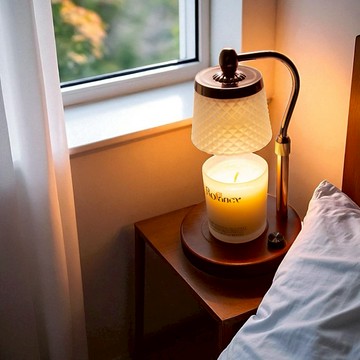 【Rofancy 洛帆晞】8款經典木座融蠟燈+ 150g黑金純精油蠟燭組合