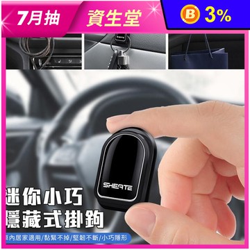 車用掛物隱藏式掛鉤組