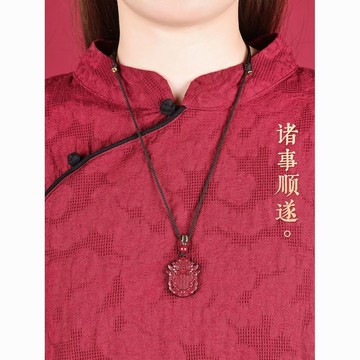 硃砂 項鍊 吊墜  山鬼 吊墜 男女款 項鍊 吊墜