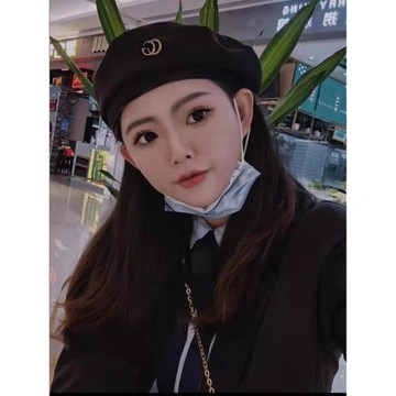 秋冬貝雷帽歐美簡約CG百搭韓版磨毛呢八角帽復古時尚啾啾蓓蕾帽潮