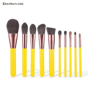 shoushoulang 化妝套刷小黃鴨10支套刷毛美妝工具刷具