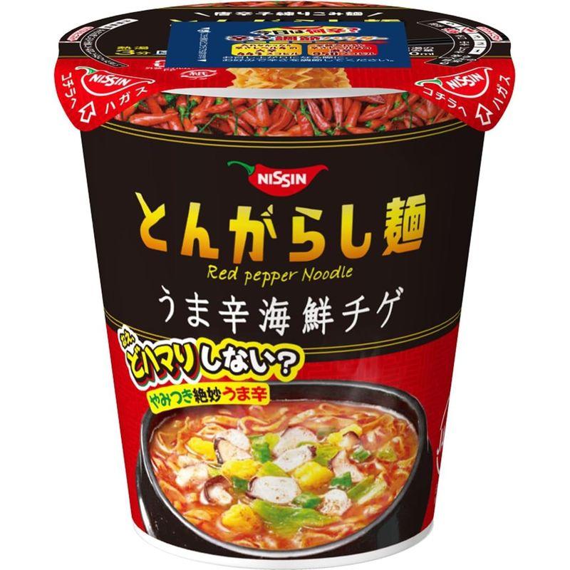 日清食品 日清のとんがらし麺 うま辛海鮮チゲ 63g×12個