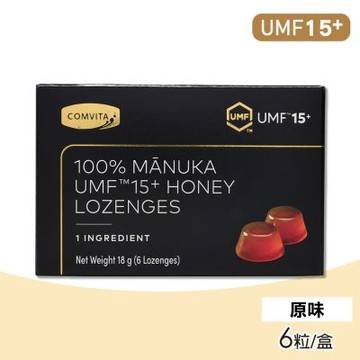 【Comvita 康維他】UMF15+ 麥蘆卡蜂蜜潤喉糖 原味 6顆/盒