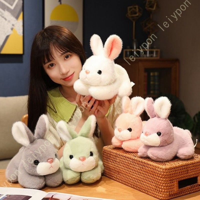 ぬいぐるみ おもちゃ ウサギ 兎 ふわふわ もこもこ リアル やさしい かわいい 柔らかい 動物 癒し 萌え萌え 縫いぐるみ ギフト 出産祝い 赤ちゃん 幼児 飾り 通販 Lineポイント最大get Lineショッピング
