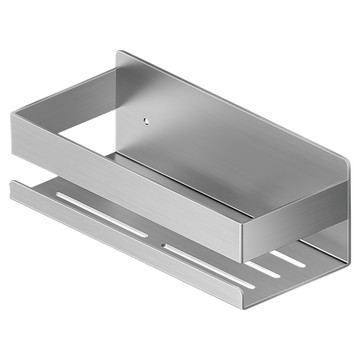 Truly House 304不鏽鋼瀝水收納架 浴室置物架 免釘  23 x 10 x 8cm  銀色  1個