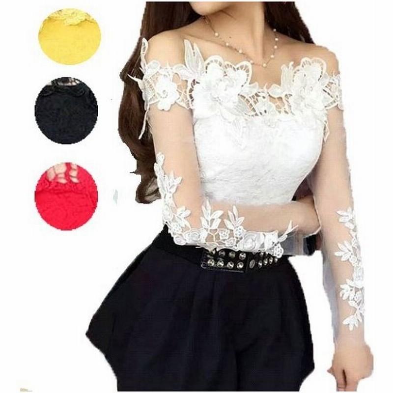 コーラス 衣装 ブラウス 社交ダンストップス 豪華レースブラウス 伸縮性ある総レース 裏地付き M ８２cm サイズ 白 黒 赤 黄 通販 Lineポイント最大get Lineショッピング