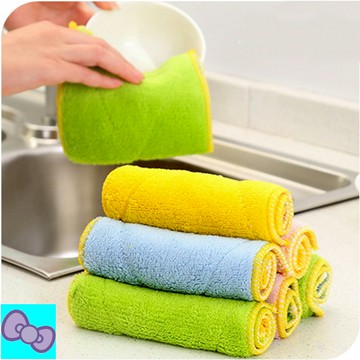 小抹布 洗碗布 吸水抹布 超細纖維抹布 洗碗巾 清潔布 不沾油抹布 雙色抹布 擦手巾 洗碗抹布 雙色抹布 不掉毛好用抹布