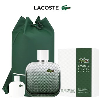 【LACOSTE】經典純白馥郁淡香水100ml(贈圓筒旅行包+隨機小香乙瓶.附紙袋)