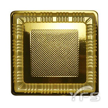 C30大正方形金盤135*135mm (甜點盤/蛋糕盤/甜點底座/包裝袋底座/展示盤/慕斯盤)【裕發興包裝】YD025