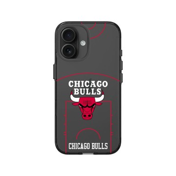 iPhone 16 Clear (相機按鈕) 酷墨灰 - NBA - 球場系列-芝加哥公牛 Chicago Bulls - Court