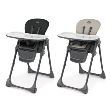 Chicco Polly 現代兩用高腳餐椅-榛果褐/桑葚黑【悅兒園婦幼生活館】