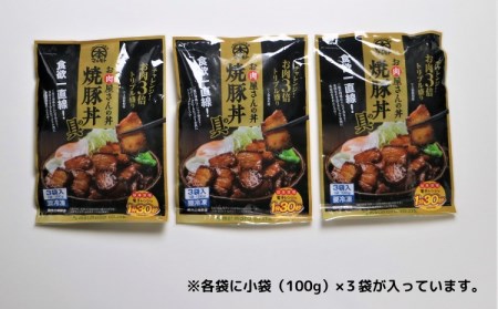 お肉屋さんの丼 焼豚丼の具 9食分 100g×9袋 レンチン どんぶり 味付け肉 夜食 夕食 簡単調理