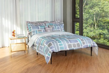 【mayu+】日本設計水光幾何雙人全套床組