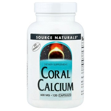 Source Naturals, 珊瑚鈣，120 粒膠囊（每粒膠囊 600 毫克）