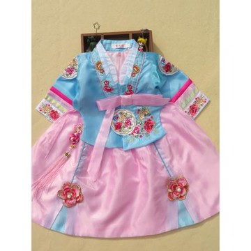 韓服2025新款民族服朝鮮族服裝學生表演女童節日節日演出禮服舞蹈