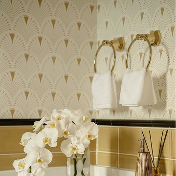 扇形半圓 簡約時尚現代背景壁紙 德國風格定制墻紙衛生間半墻壁紙