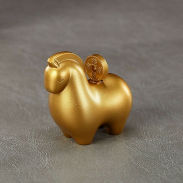 2026馬年擺件 【新品】銅馬擺件辦公室【馬上賺錢】馬年裝飾品迷你生肖馬手把件開業送禮送人擺件